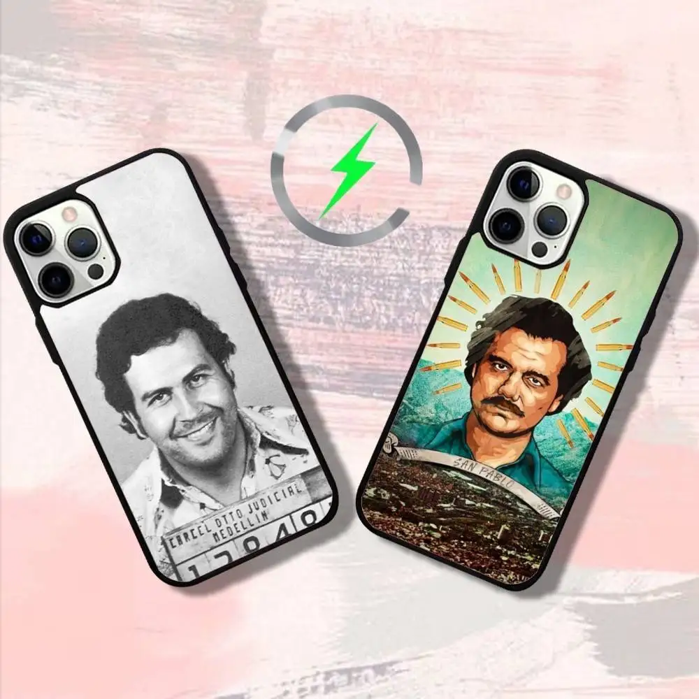 

P-Pablos E-Escobar-rs Phone Case For iPhone 16,15,14,13,12,11,Pro,Max,Plus,Mini,SE4,E Magnetic Magsafe Wireless Charging