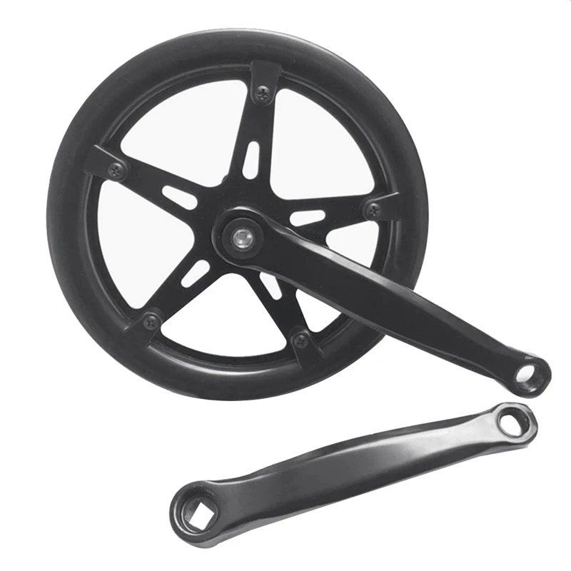 46T Road Bike Crank Set Single Speed 170Mm Bicycle Crankset Hollow Tooth Plate Bike Crank Set Sprocket Bike Accessories-A68X