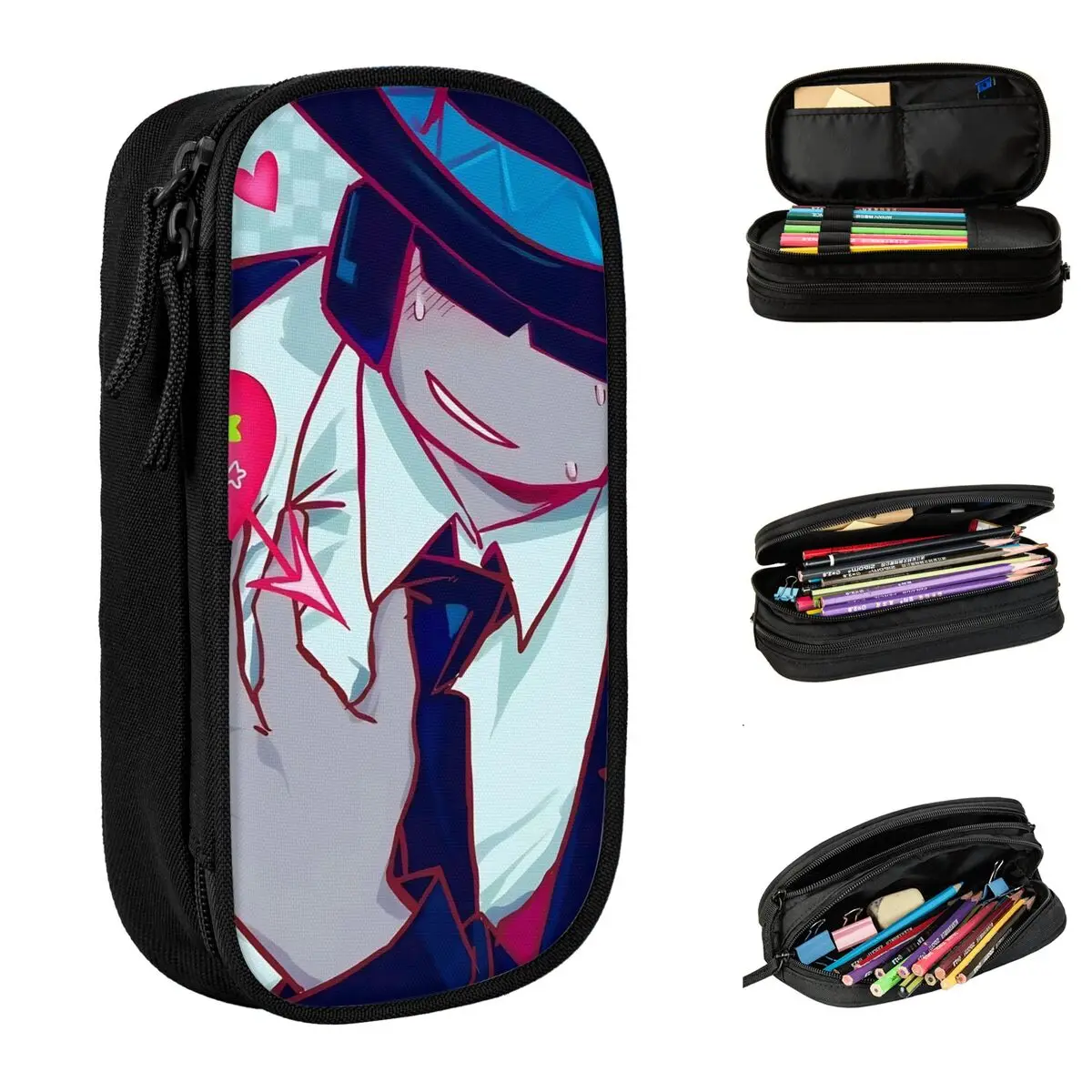 Forsakens Chance مقلمة حامل أقلام حقائب للطلاب سعة كبيرة اللوازم المدرسية سستة مقلمة #1