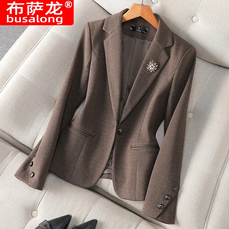 

Новый стильный модный костюм, повседневный женский профессиональный пиджак с длинными рукавами, официальная куртка, рабочая одежда8601