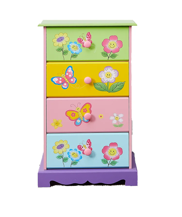 

Modern Wooden Cabinet Chest of Drawers for Kids for Organizing Storage in Living Room or Bedroom