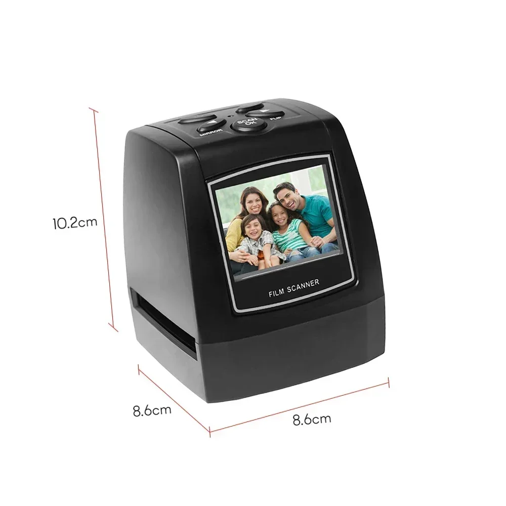 New! Protable Negative Film Scanner 35/135mm Slide Film Converter Photo Digital Image Viewer with 2.4" LCD Build-in Editing