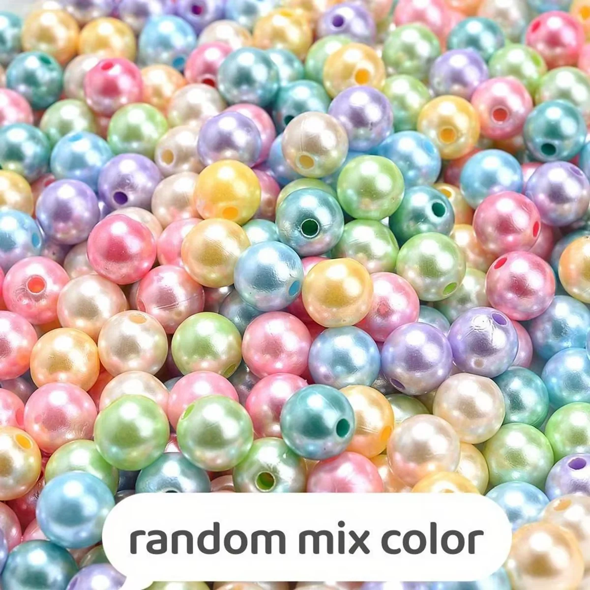 Image 5: 114 pièces/52 pièces Perles créatives solides mélangées de 8 mm/10 mm, parfaites pour la création de bijoux DIY