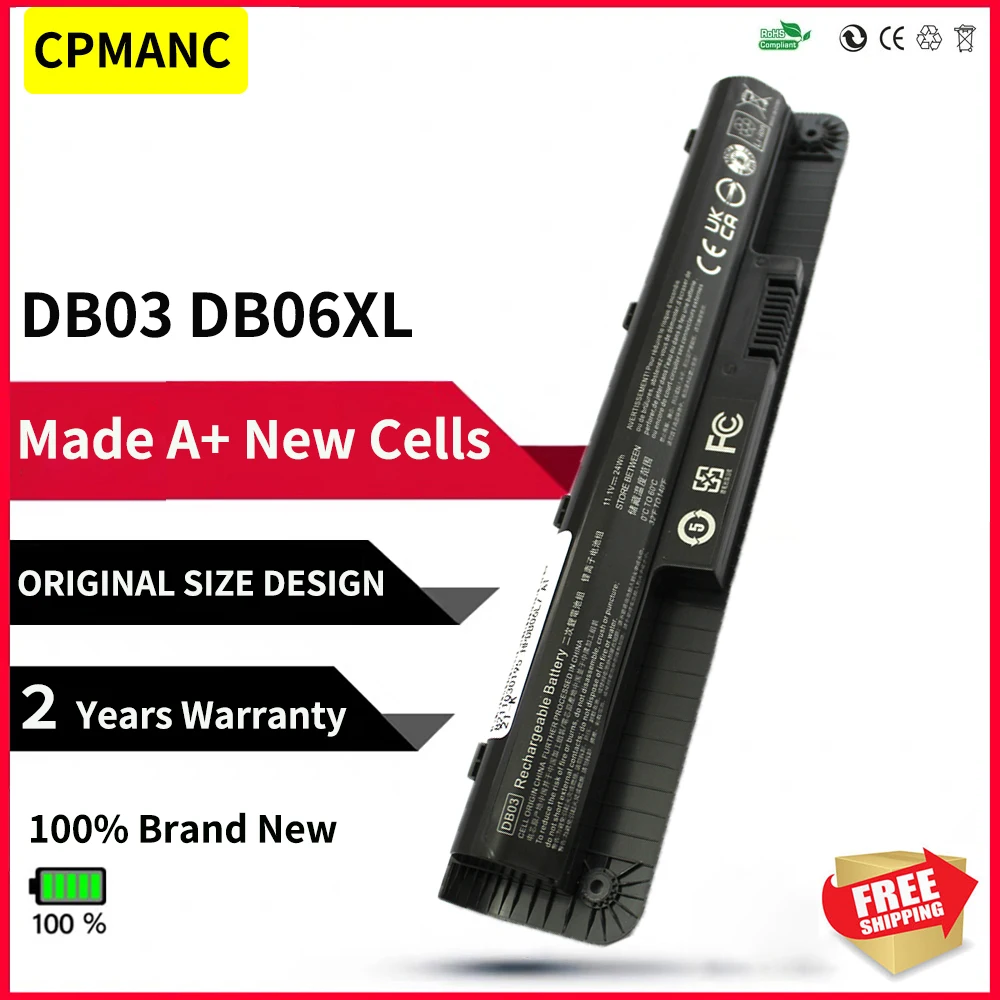 CPMANC DB03 Battery for HP ProBook 11 G1 G2 DB03XL DB06 DB06XL 796930-121 796930-421 HSTNN-IB6W HSTNN-W04C