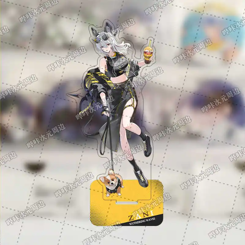 Wuthering موجات Brant Zani القهوة الكرتون الديكور الاكريليك حامل نموذج لجسم لوحة لعبة سطح المكتب الديكور تأثيري #4