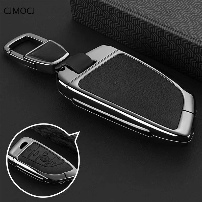 

Premium Zinc Alloy Key Cover Case for BMW 3/5/X1/X2/X3/X5/X7/i5 (2025) - Protective Key Fob Shell Keybag Keychain