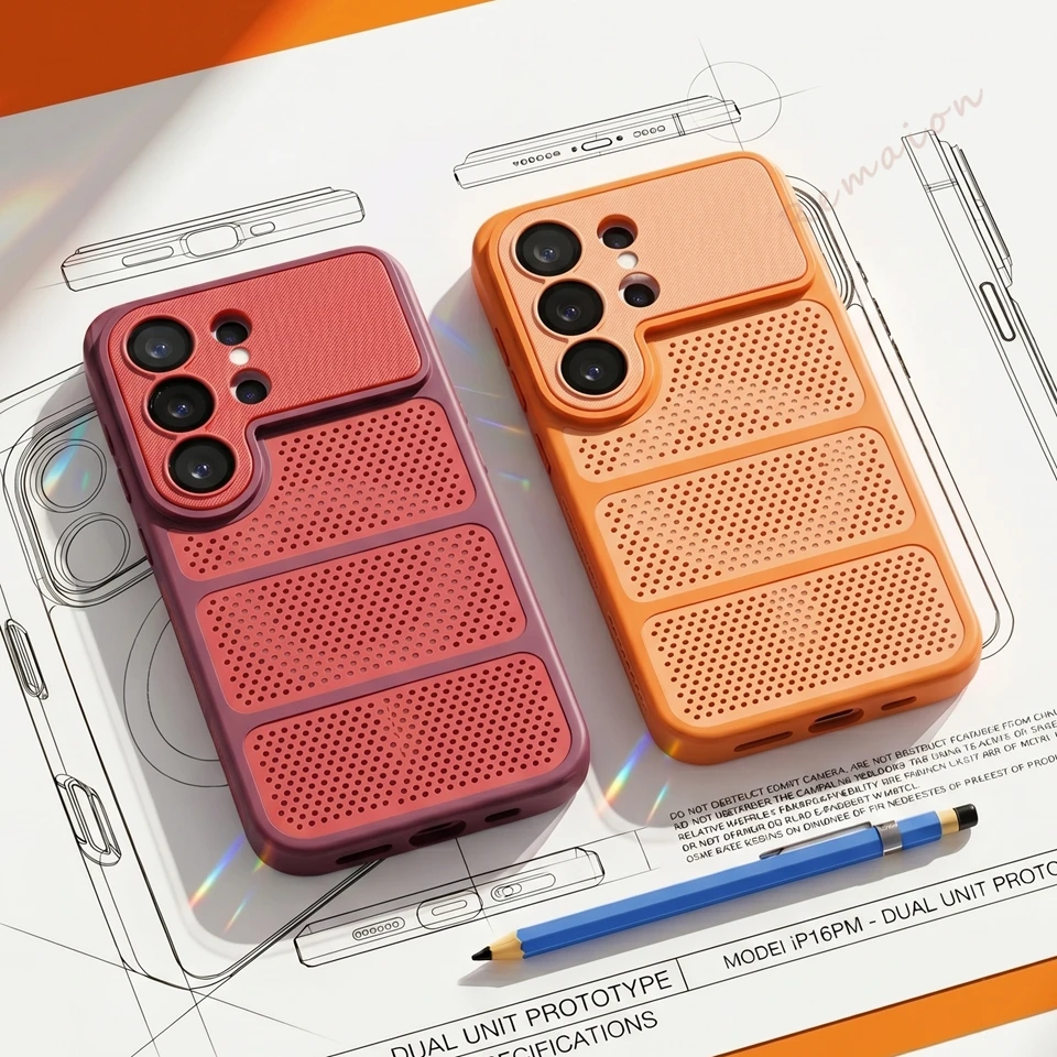 Magnetic Heat Dissipation Phone Case for Samsung Galaxy S26 S24 S25 Ultra Magsafe Luxury Len Camera Shockproof Protector Cover