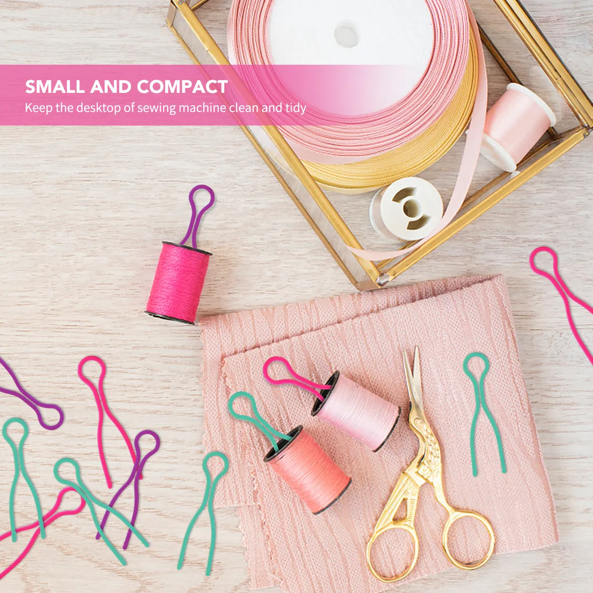 

30Pcs Plastic Sewing Clips Bobbin Clips Bobbin Thread Holders Quilting Organizer Sewing Supplies Embroidery Tailor Quilting
