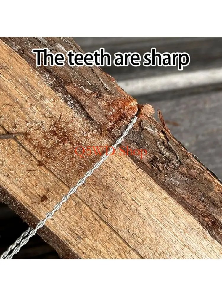Q5WD 2Pcs Steel Wire Handsaw for Cutting Metal Plastic Heavy Duty Portable Manual Tool Home Improvement Projects