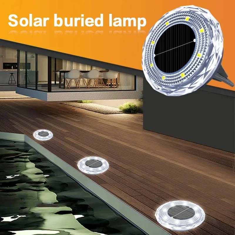 

Solar Outdoor 1Pack Garden Street Lamps Garden Landscaping Atmosphere Decoration Corridor Landscape Lawn Underground Lamps