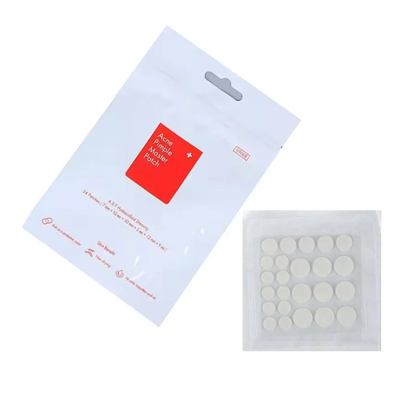 24pcs Face Acne Pimple Spot Scar Care Treatment Stickers Facial Skin Care Blackhead Removal Freckle Patches Acne Mask Beauty