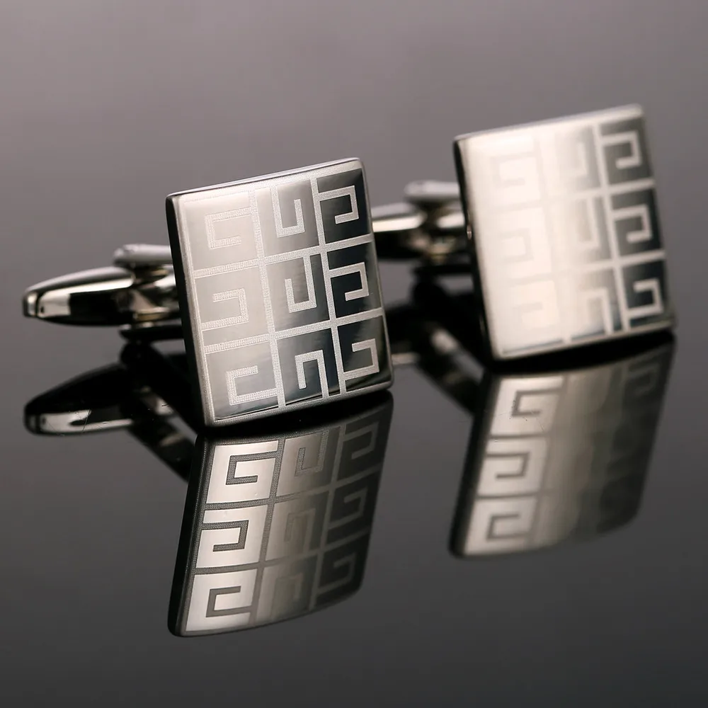 VAGULA Cufflinks Top Luxury Brand Gemelos Party Wedding Gift Suit French Shirt Buttons Business Laser Cuff Links 10168