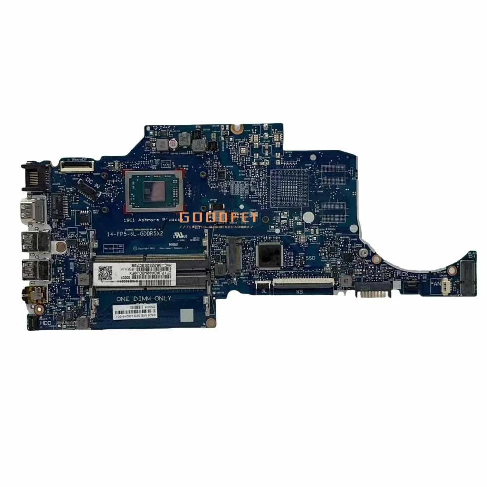 

Материнская плата ноутбука, материнская плата с процессором R5-3500U для HP 14-DK 14S-DK 14S-DP 245 G7 6050A3068501 6050A3176101, 100% работа