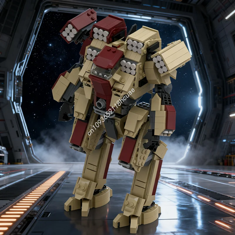 

1017pcs MOC Battletech Arctic Wolf Spaceed Model Building Toy Blocks Architecture DIY Education Brick Christmas Gift Birthday