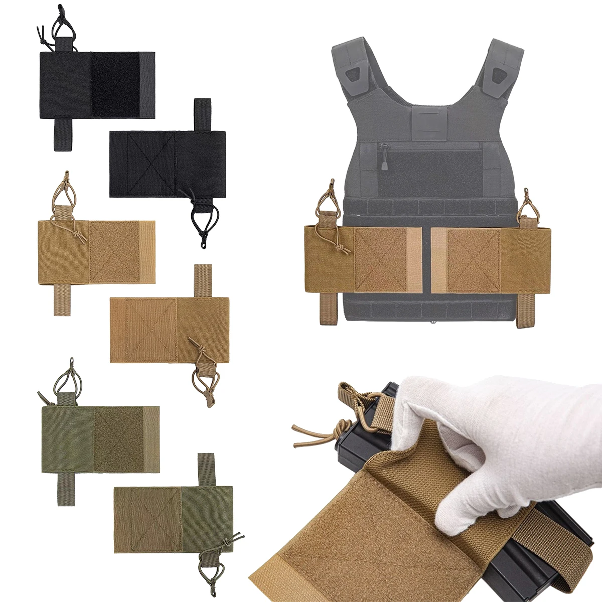 

Тактический жилет V2, боковой чехол, эластичный держатель для радиостанций, сумка для журналов, охотничий жилет, оборудование, радиобоковый пакет