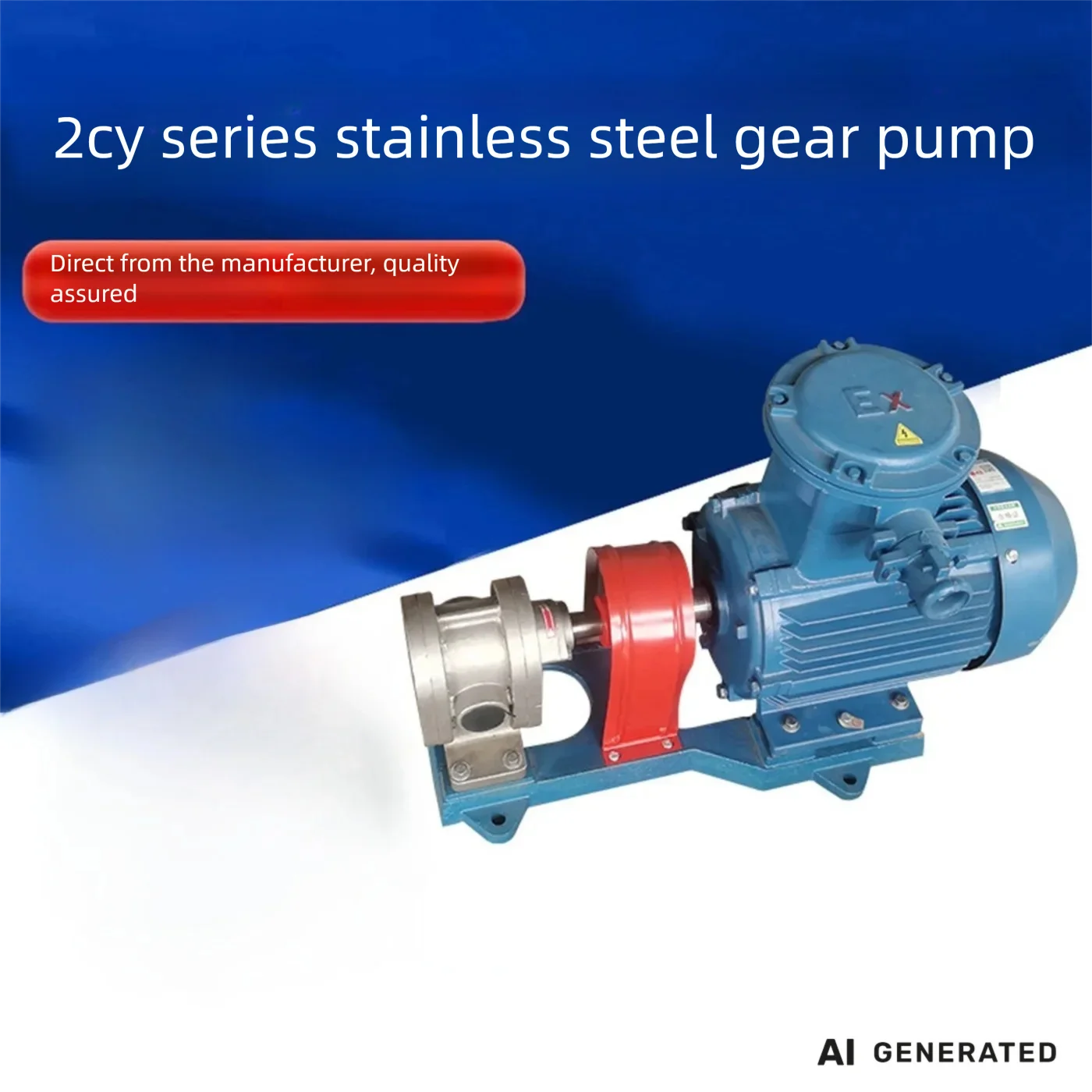 2cy Stainless Steel Gear Pump, Food Pump, High Temperature And High Pressure Pump, Chemical Pump, Booster Fuel Pump