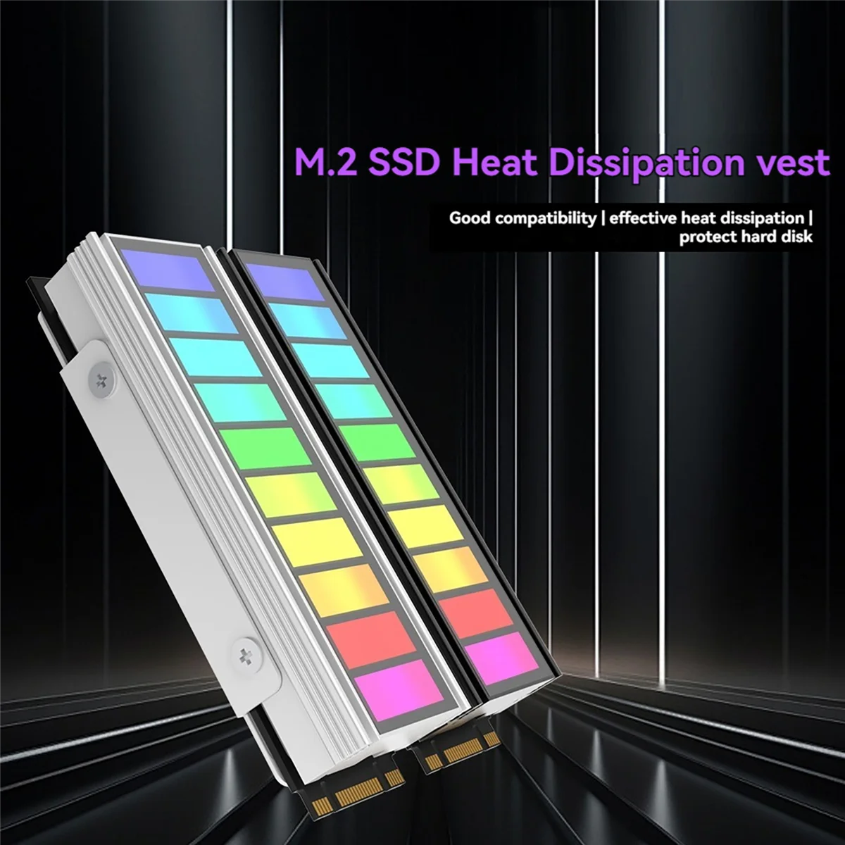 

Настоятельно рекомендуется. Радиатор SSD M.2 5 В 3 контакта для M.2 2280, черный
