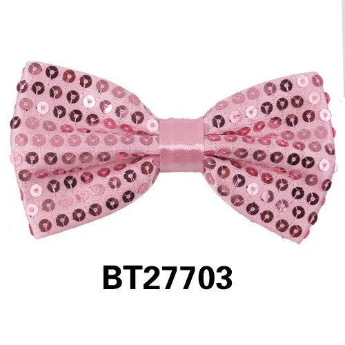 Sequin Bowtie Jazz Dance Show Accessories Women And Men Party Wedding Fashion Supplies Stage Performance Solid Satin Bowtie
