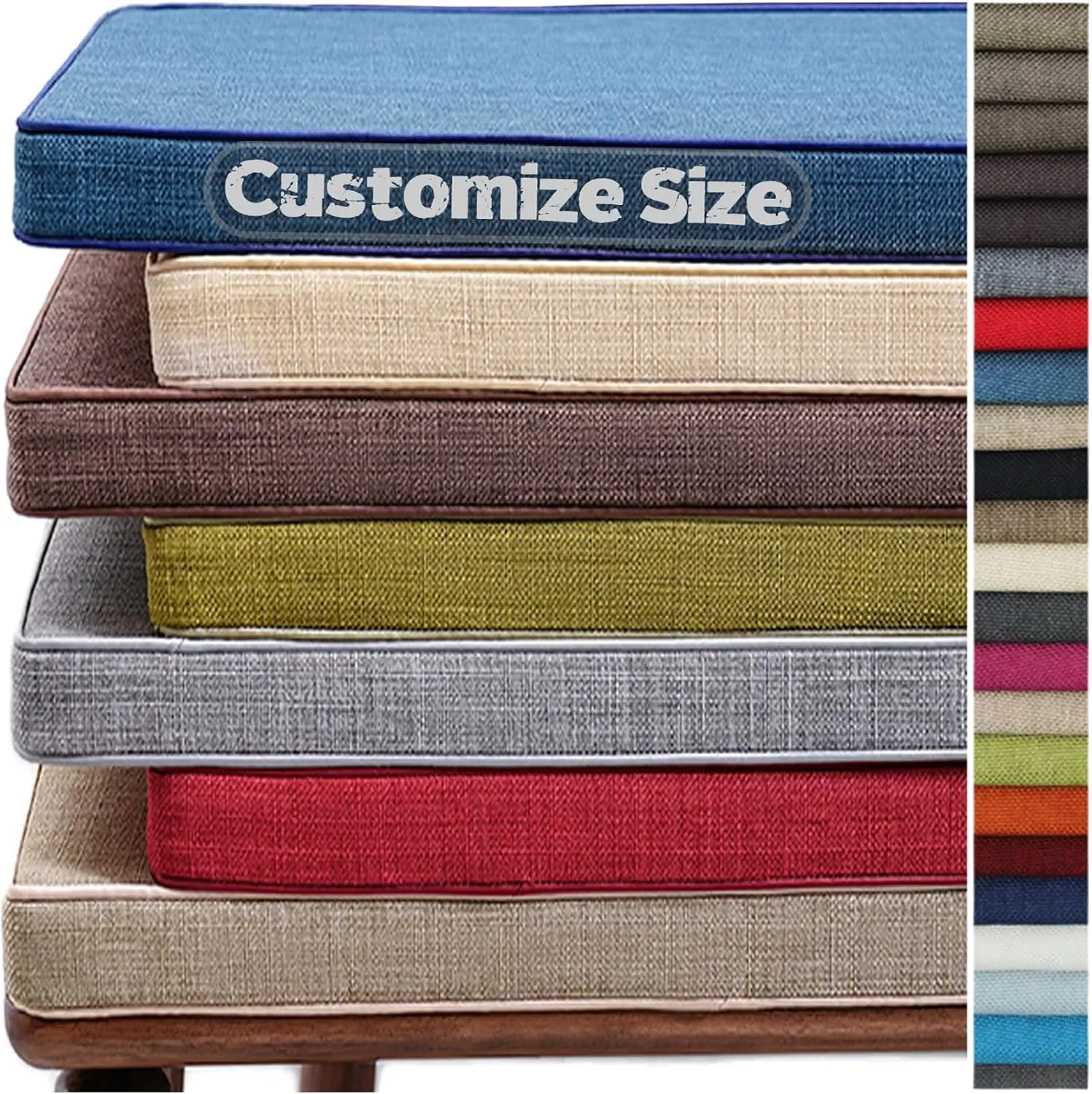 Custom Bench Cushion Tailored to Your Specifications for Home Decor And Comfort
