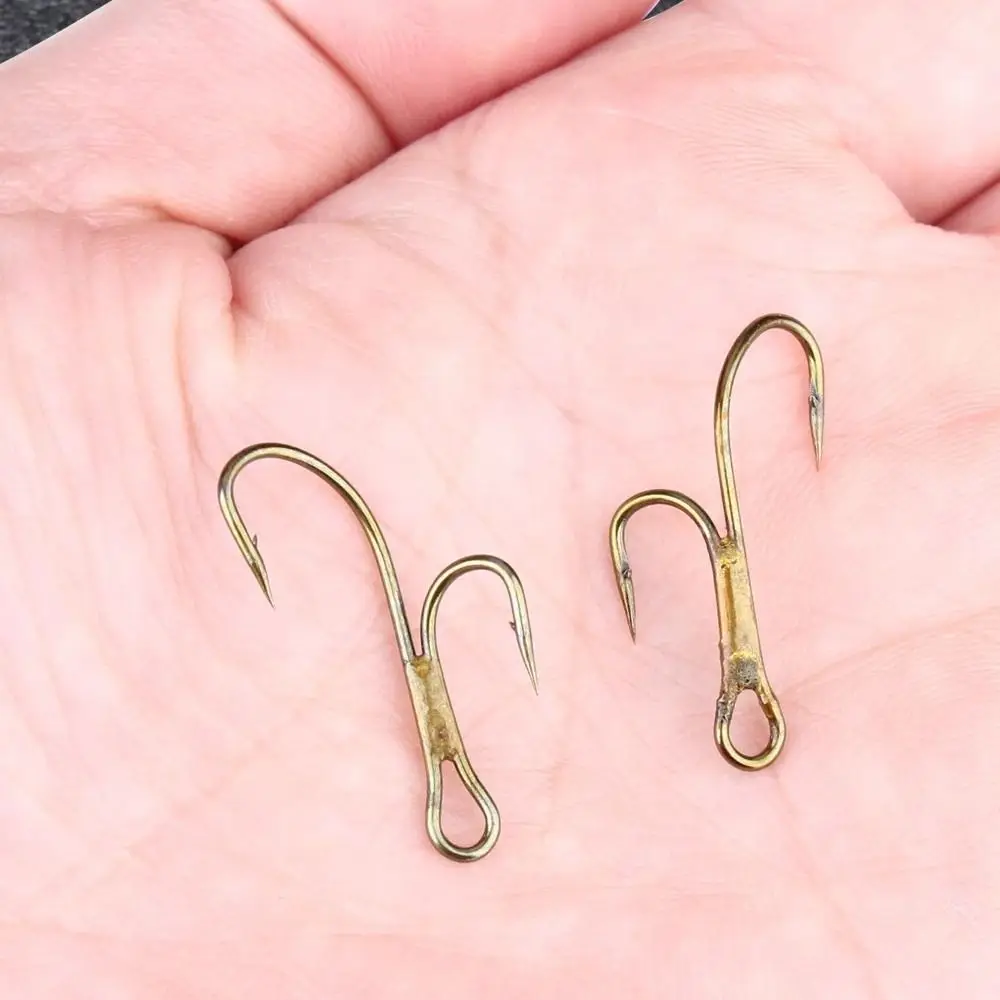 Fly Tying Dead Bait Ryder Pike Salmon Trout Duple Hook Double Fishing Hooks Fishing Hooks Golden Fishing Hooks Twins Hooks