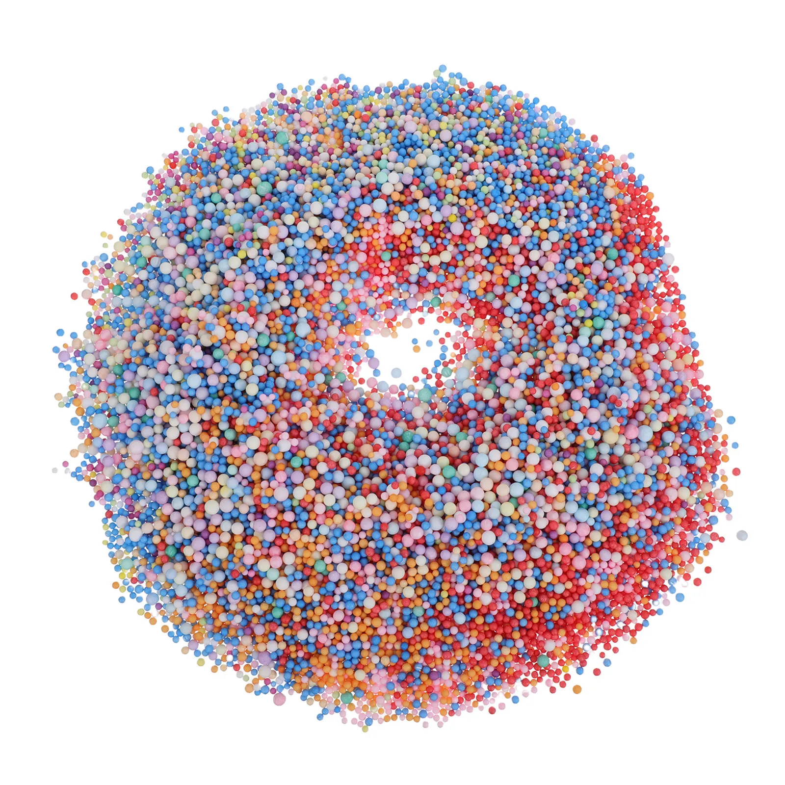 5Packs Foam Beads Filling Foams Ball Colorful Lightweight Beads for Bean Bag Chair Refill Pillow Stuffing Vase Filler DIY Craft