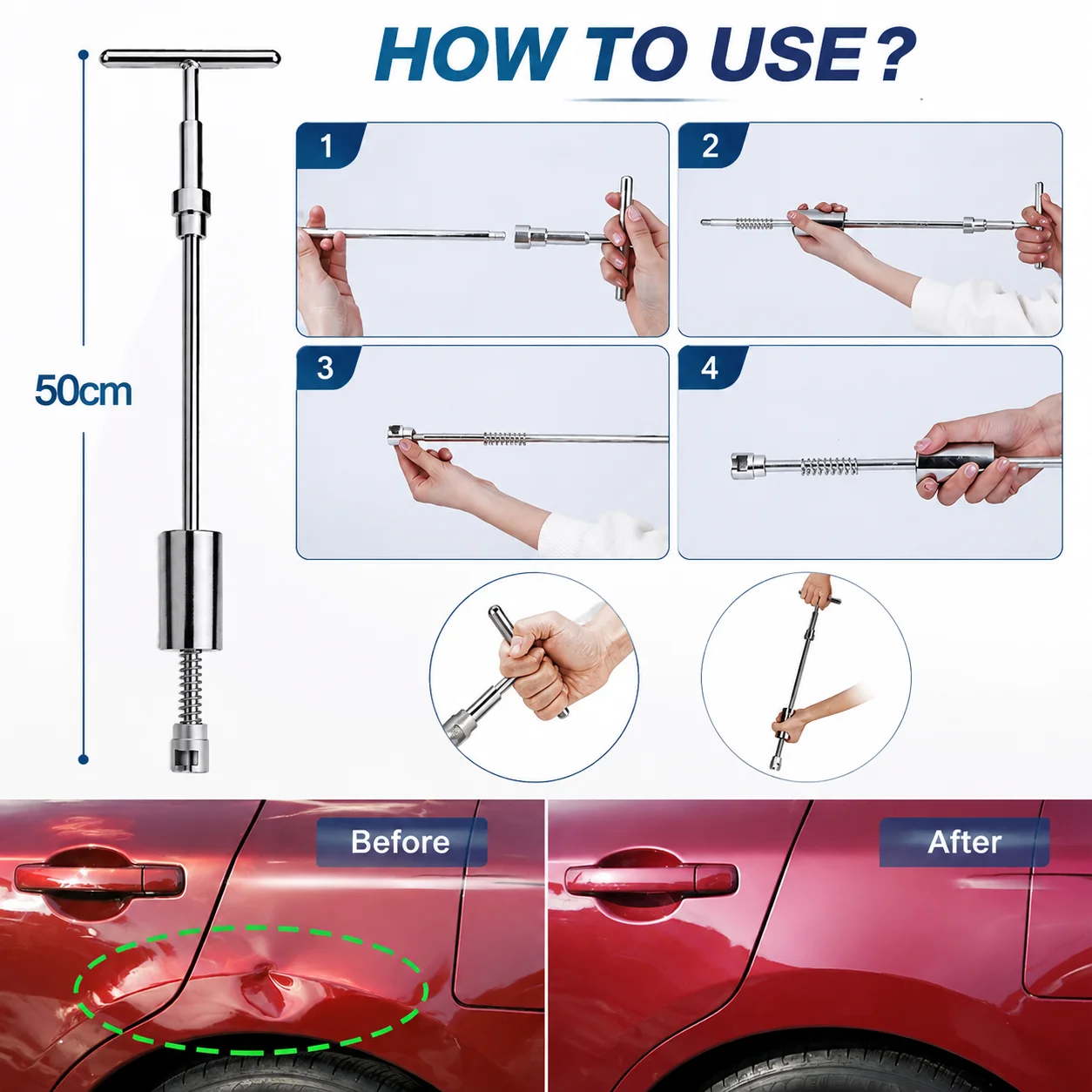 Auto Paintless Dent Repair Tools Glue Gun Car Dent Repair Kit Mix Size Puller Set Mechanical Workshop Hail Pit