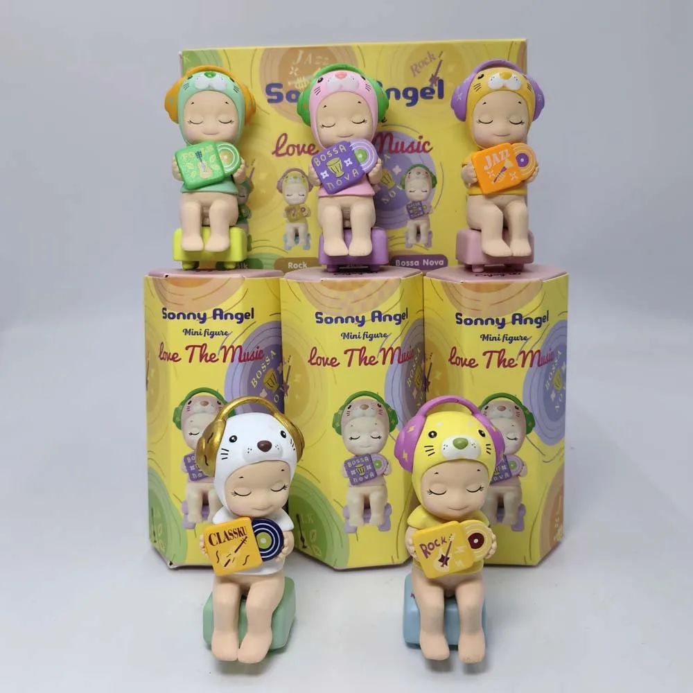 Sonny Angel Love The Music Series Blind Box Mini Figuur Ornamenten Pop Leuke Fans Kindercollectie Mysteries Geschenken Speelgoed