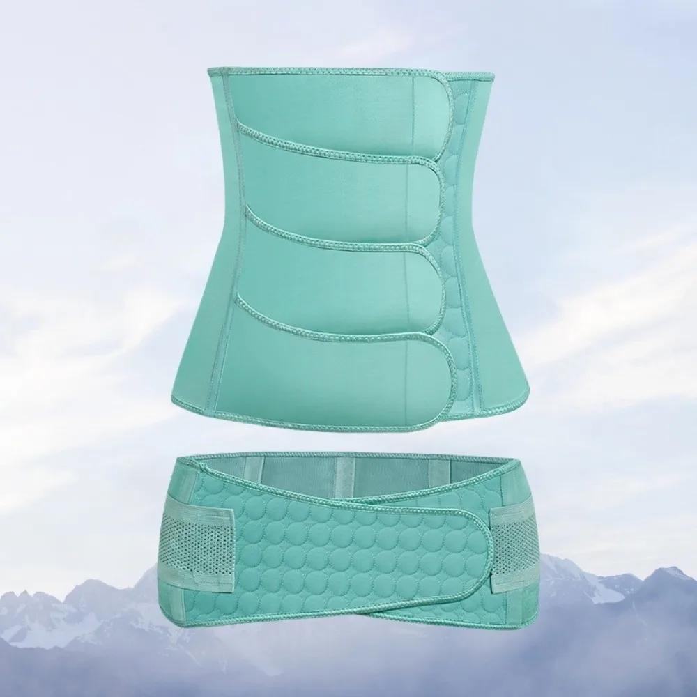 

Seamless Postpartum Body Shaper Tummy Control Hip Bone Contraction Waist Trainer Set Solid Color Thin Women Girdle Belt
