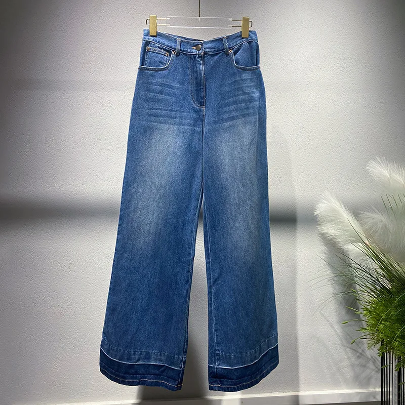 ZOCI-calções jeans pretos, retos, slim fit, calças largas, cintura alta, grupo de moda, novo, verão