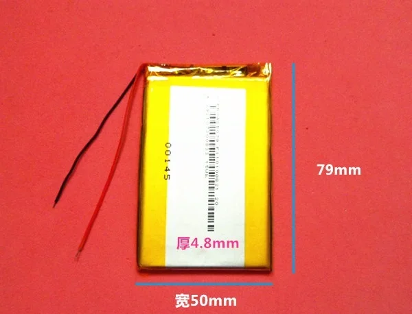 Um 3,7 V 455079   Estação de energia de bateria de polímero de lítio de grande capacidade 3.7V TL-M55 MP5 bateria de lítio plana 2500mah para uso geral