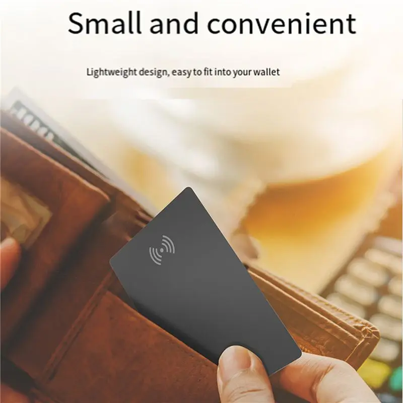【BRILLIANT 】2X Wireless Charging Smart Track Card Works For Find My Wallet Tracker Phone Finder Ultrathin Mini Locator