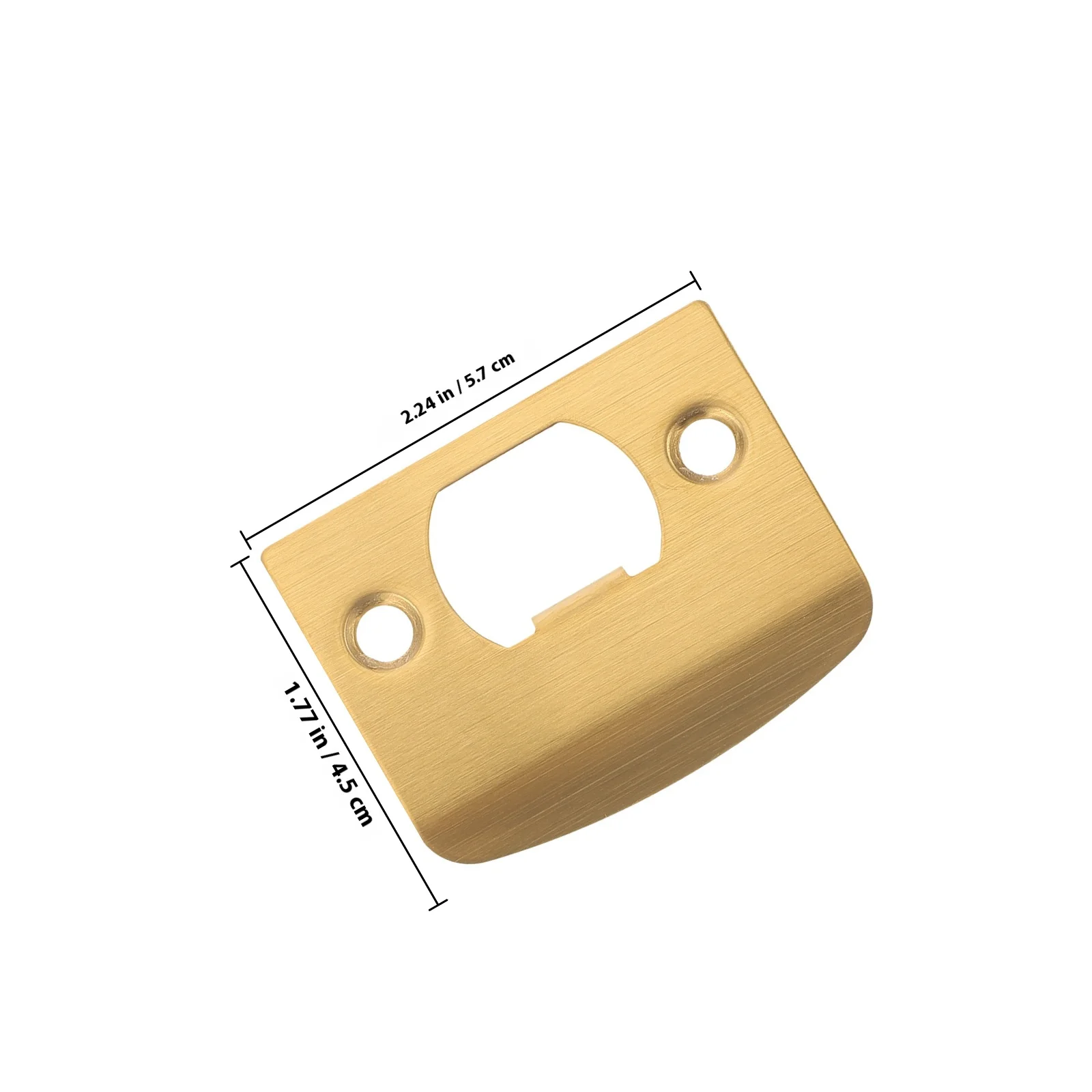 2 قطعة لوحة إضراب الباب لوحات توجيه معدنية للأبواب الخشبية مجموعة تركيب ديدبولت المعززة المتينة #6