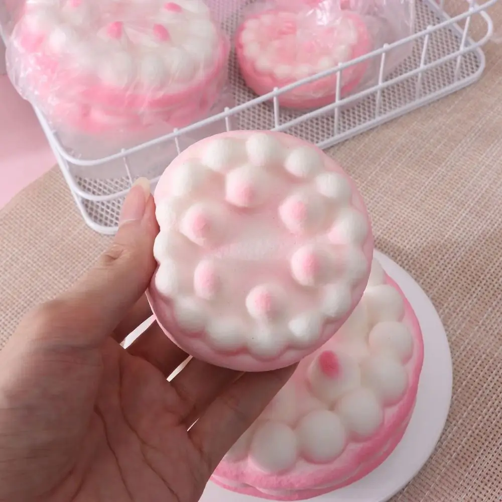 Novelty Creative Slow Rebound Cake Portable Soft Cake Squeeze Simulation Bread Slow Rebound Cake Pinch Adults