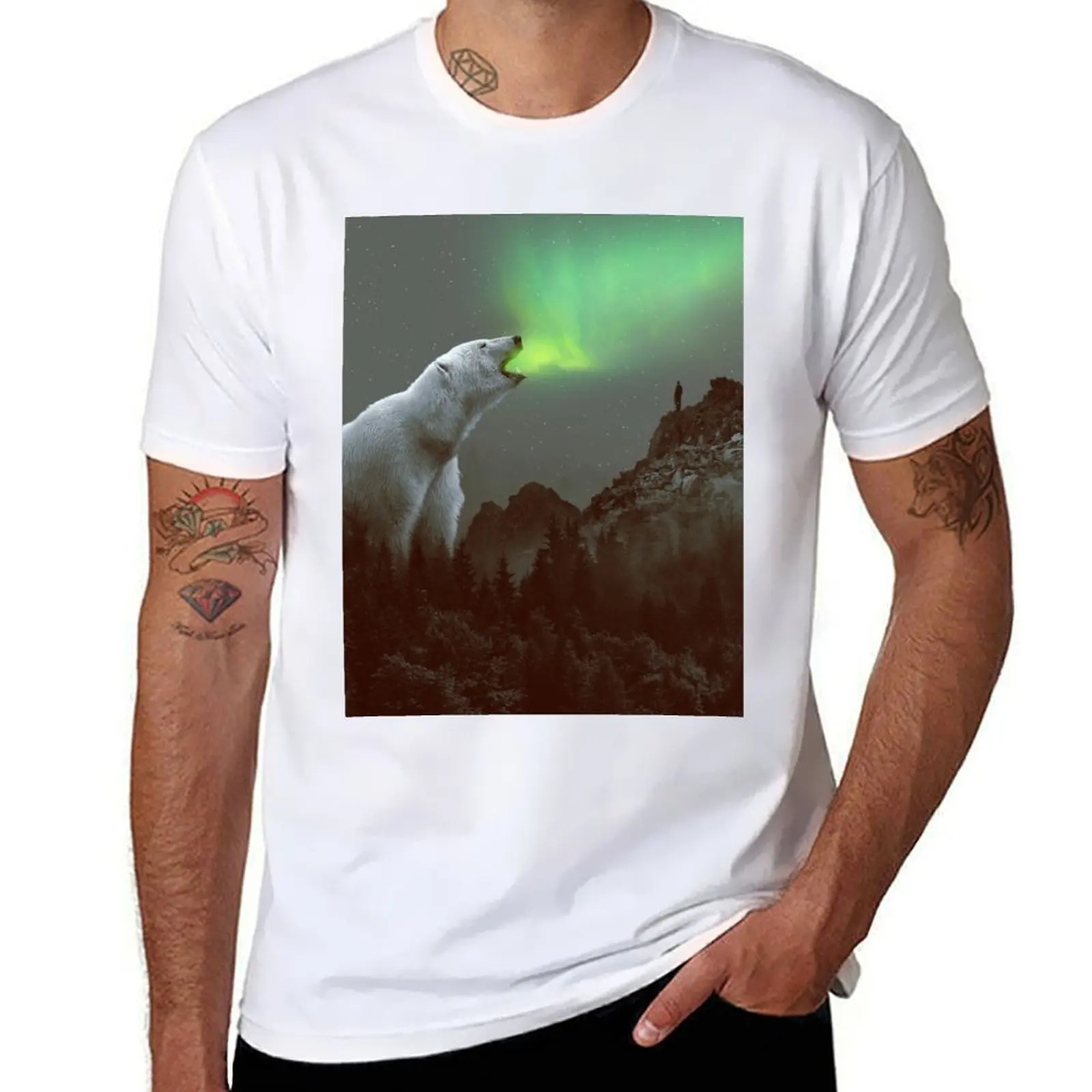 

aurora II T-Shirt cotton t shirt man t shirts for man cotton funny T-Shirt