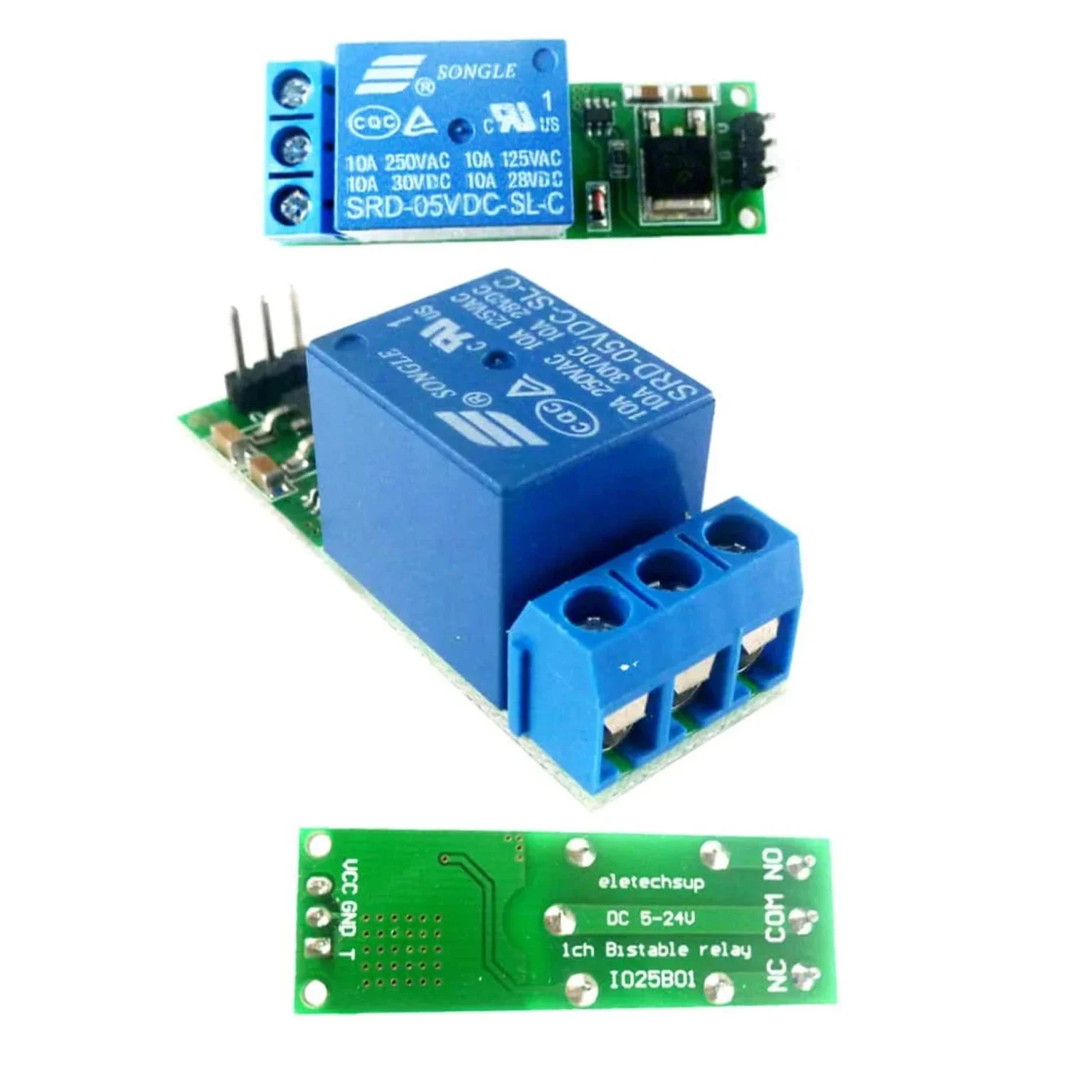 Flip Flop Relay,Switch Latching Relay,Mini 6-24V Flip-Flop Relay Module Bistable Self-Locking Switch Low Pulse Trigger Board