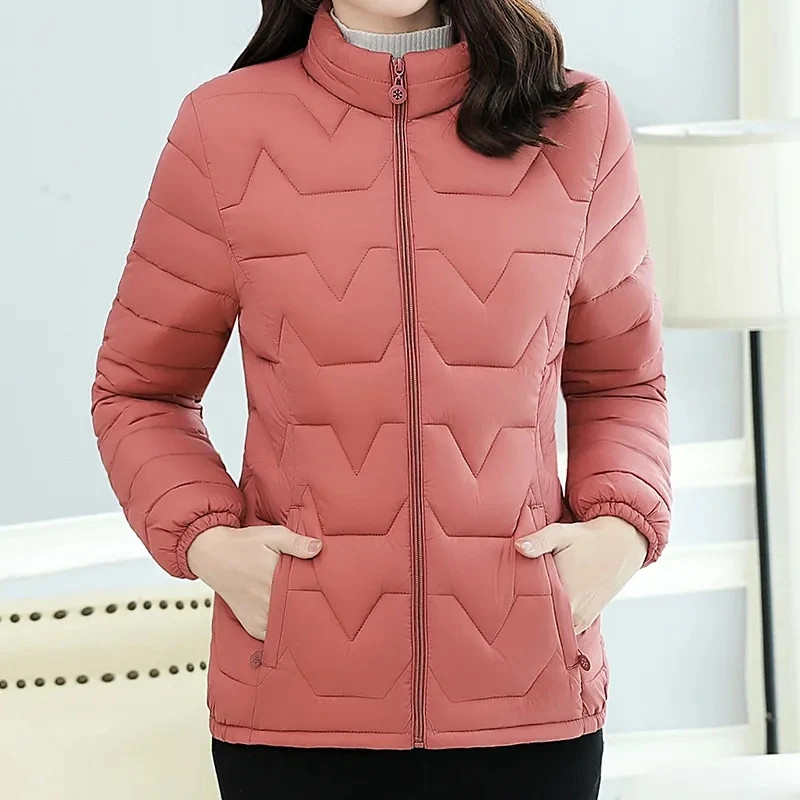 Autumn Winter New Cotton-Padded Coat Women's Short Outwear Fashion Loose Oversizee 5XL Light Warm Down Cotton-Padded Jacket