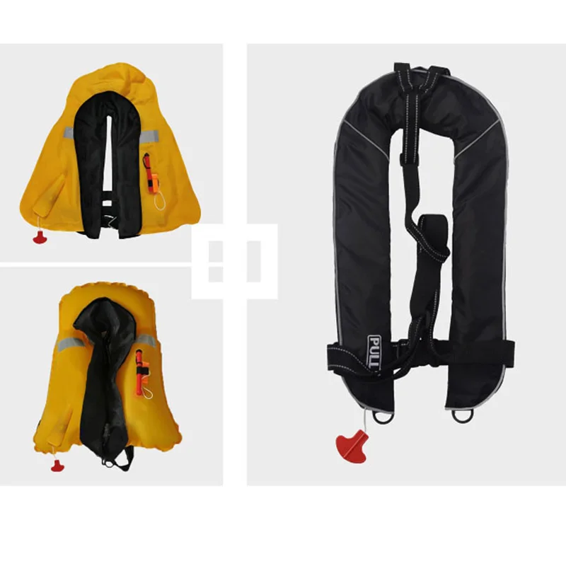 Daiseanuo Automatic Inflatable Life Jacket with Reflectors Safety Adult Life Vest PFD Survival Buoyancy Aids Fishing