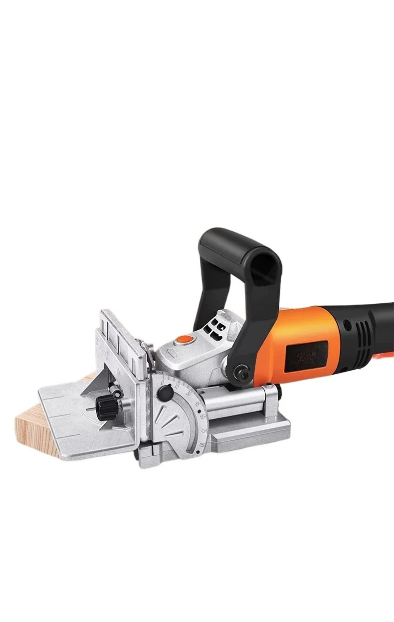 750W Adjustable Angle Woodworking Slotting Machine Invisible Splicing Lamino Cutter Furniture Grooving Cutting Tool