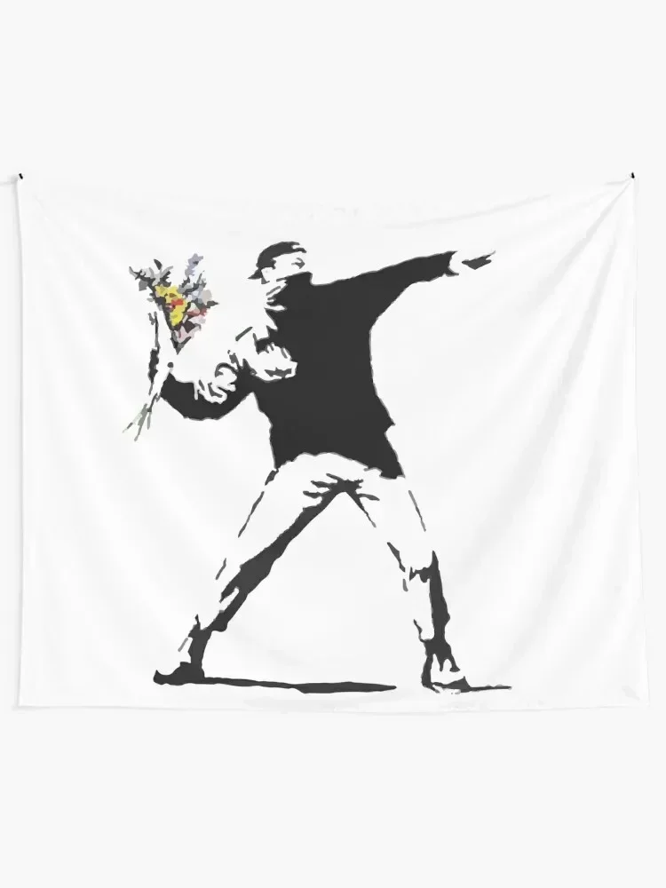 Rage Flower Bomber Stencil Tapestry Wall Decorations Wall Decoration Items Tapestry