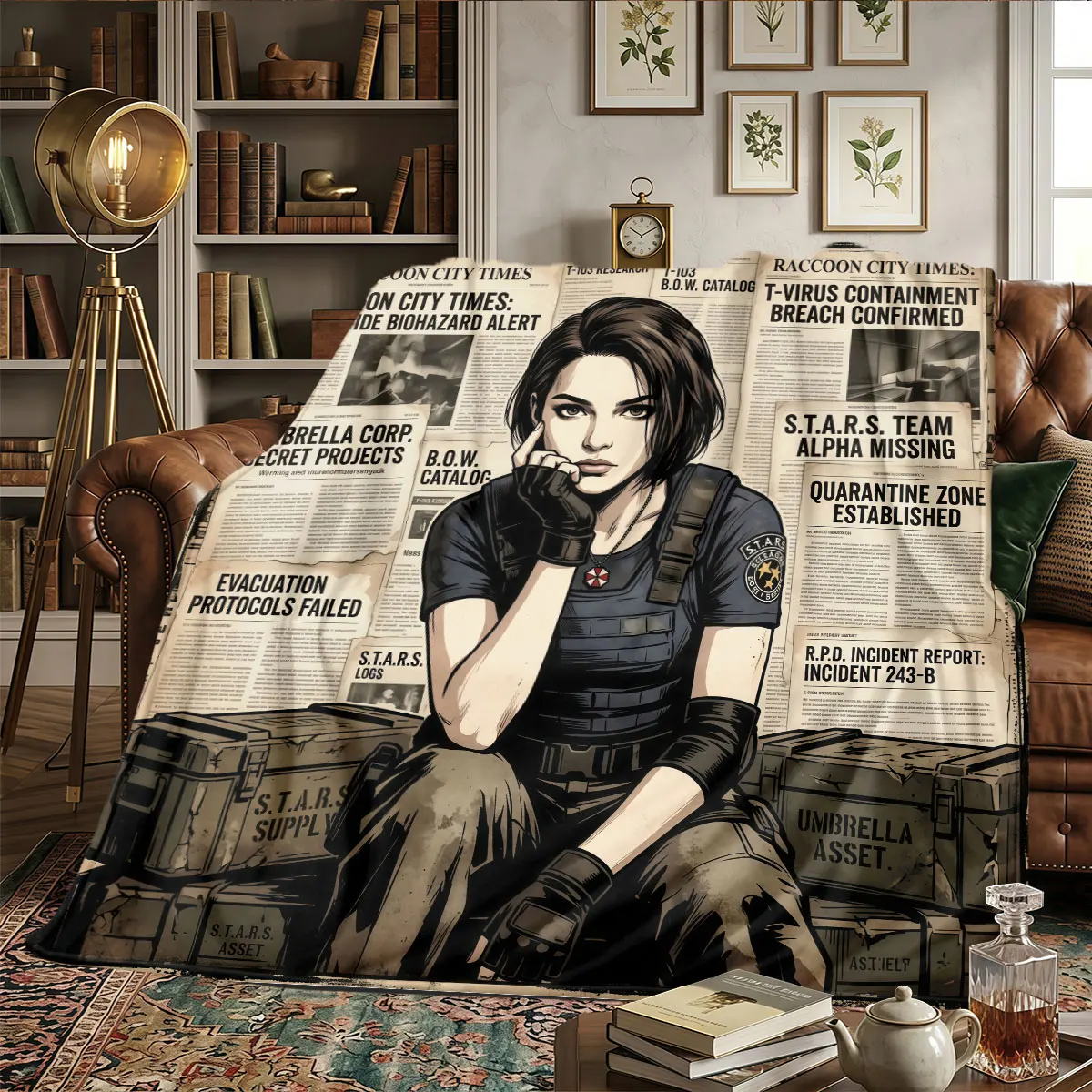 Resident Evil Patterns Home Blanket High quality All Seasons for Bedrooms Naps Beds Warmth and Comfort Christmas Gifts -HE73