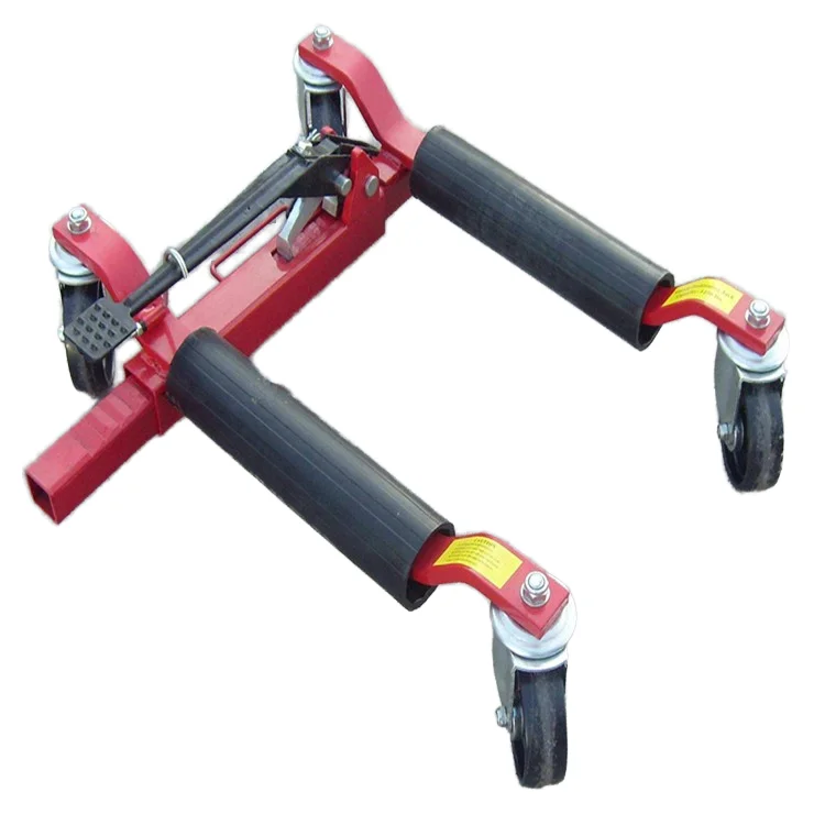 

Hydraulic vehicle positioning wheel trolley Manual lift drive Vehicle positioning trolley