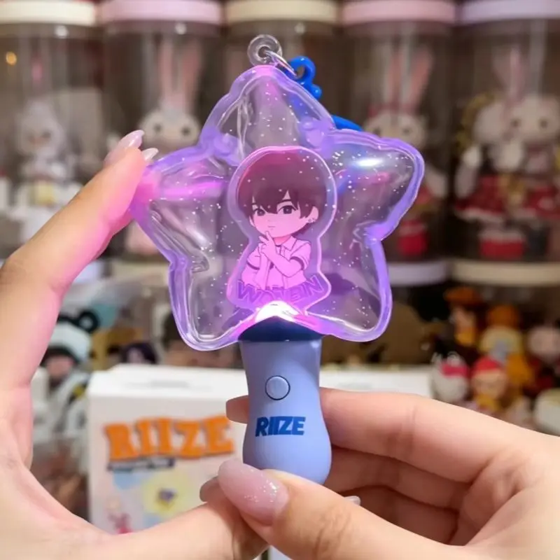 POPMART RIIZE Memorable Picks Series Glowing Pendant Blind Box Mystery Unboxing Lovely Doll Anime Toy Gift Collectible Set