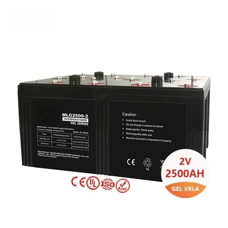 MHB MLG2500-2 AGM VRLA 2V 2500AH Solar Gel Battery 2500Ah 10hr Storage Lead Acid for Power Grid System