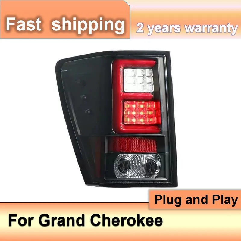 Car Accessories for Jeep Taillight 2005-2010 Grand Cherokee Tailights DRL Fog Brake Turn Signal Reverse