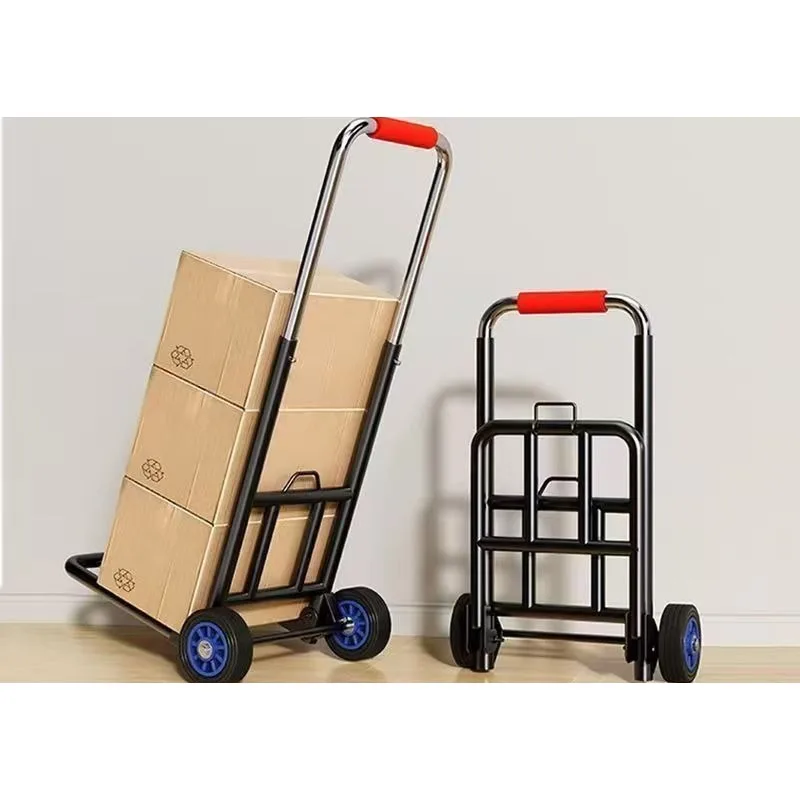 

Portable Small Pull-Up Cart for Elderly Home Use Folding Trailer Convenient for Buying Food