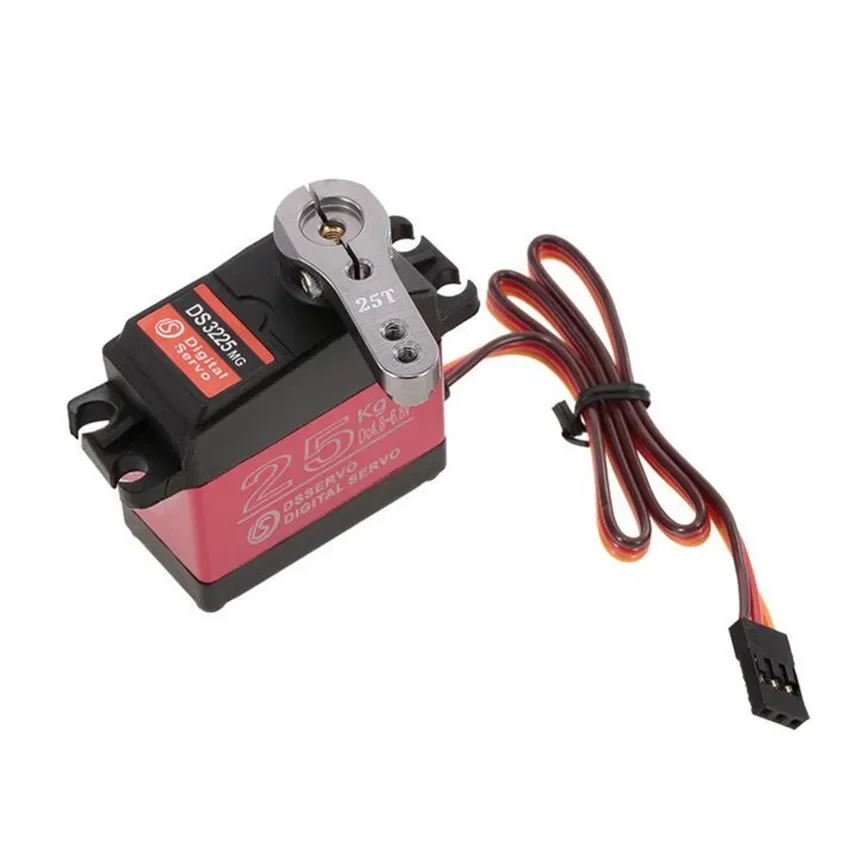 DS3225MG Wasserdichtes digitales Servo 25 kg Metallgetriebe Kletterfahrzeug mit hohem Drehmoment / Intelligenter Roboter Wasserdichter Servo RC-Autoteile