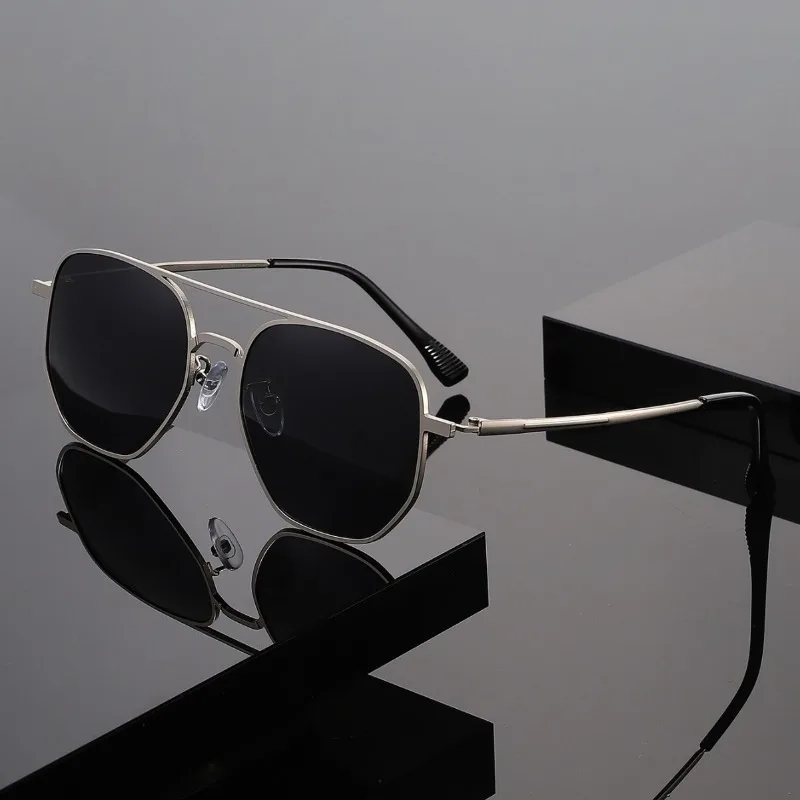 

New Classic Frog-Eye Sunglasses Metal Double-Bridge Stylish UV400 Shades Eyewear for Fishing and Driving Outdoor Travel Eyewear