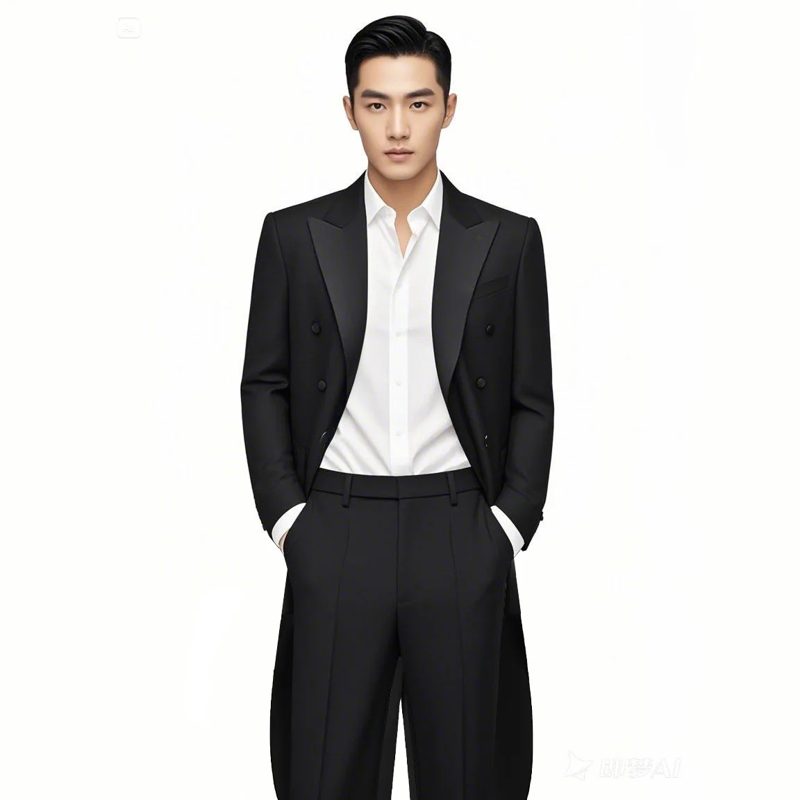 

2026 Luxury Men's Black Tuxedo Two-Piece Suit, Ideal for Magicians, Stage Performers & Orchestra Conductors.
