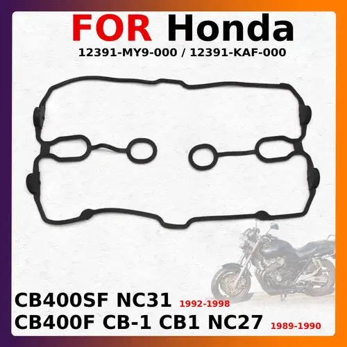 Imagen 1 del producto Junta de la tapa del cabezal del cilindro de la motocicleta para Honda CB400SF NC31 1992-1998 CB400F CB-1 NC27 1989-1990 12391-MY9-000 / 12391-KAF-000