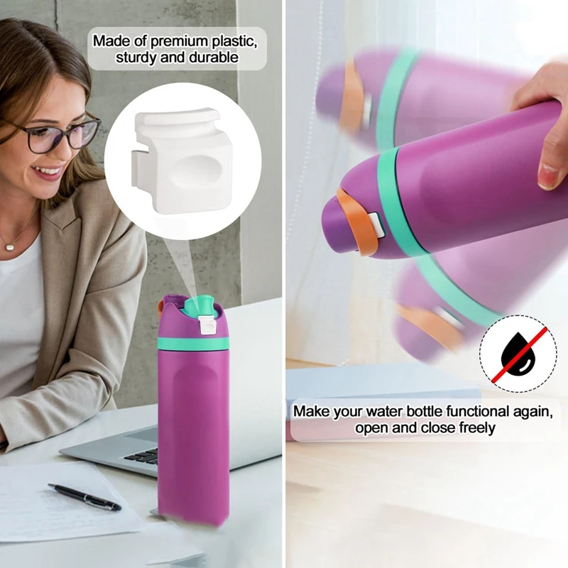 Tapón de repuesto Compatible con Freesip 24Oz 32Oz, piezas de repuesto de sello de silicona con destornillador de resortes, 4 Uds.